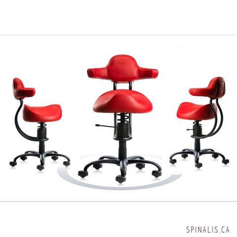 Best Horse Saddle Office Chair For Great Posture Compatible With Standing Desks SpinaliS Rodeo - Spinalis Chairs Canada & USA
